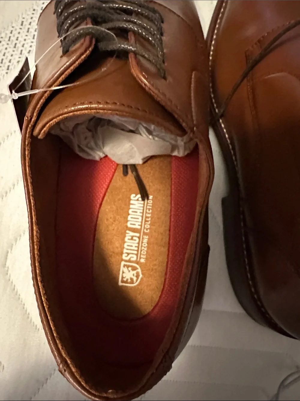 Stacy Adams Brown Leather Dress Lace-Up Oxfords